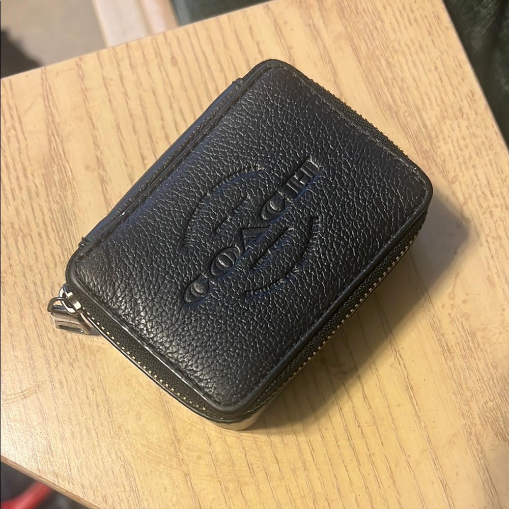 Coach Black Leather Capsule Case